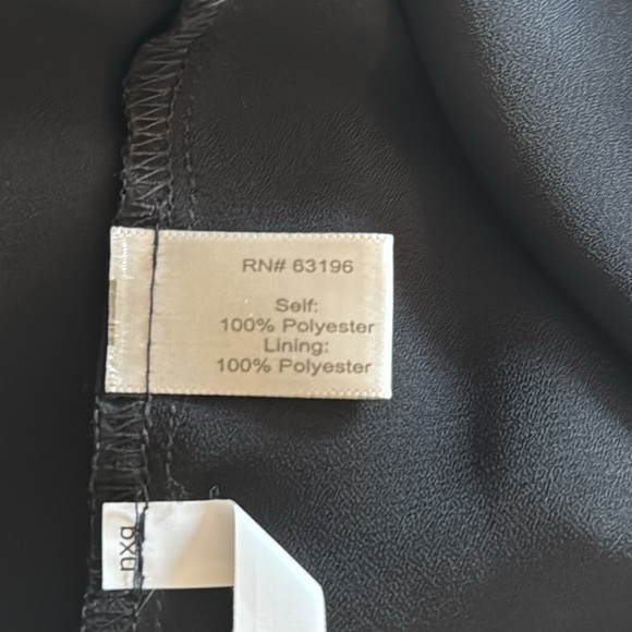 Boston proper size 4  V-neck A line black ruffle designer LBD sexy drop waist. - Picture 10 of 13